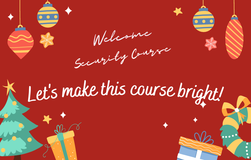 Welcome to Security Course!